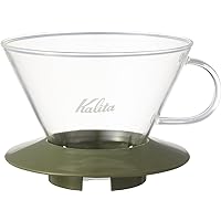 Carita coffee dripper Wave series glass 2 to 4 people for Army Green WDG-185# 05110