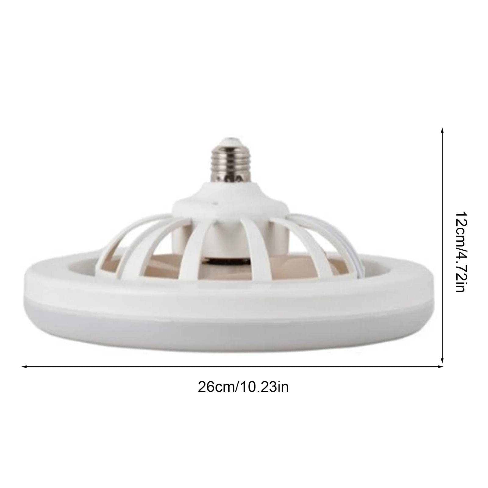 Zceplem Blattloser Deckenventilator | Deckenventilator mit Beleuchtung und Fernbedienung | 3-Farben dimmbare LED 3 Geschwindigkeiten Timing mit Fernbedienung, Deckenleuchte mit Ventilator