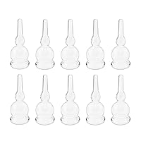 Elitzia Four Types Of Acne Blackhead Absorbing Glass Tube Types Multiple Use Electrotherapy Beauty Machine Accessories 10/set Of The Same Type ETD215SA (Gourd Shaped)