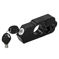 Motorcycle Lock Universal Motorcycle Handle Throttle Grip Security Lock (Black)