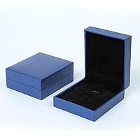Jaetech House Jewellery Gift Presentation Gift Box for Bracelet Necklace Ring Bangle Chain Bracelet Watch Pendant Storage Display Box Case (Necklace) (Blue)