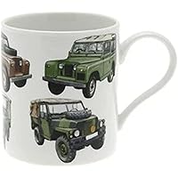 LP91135 Fine China Mug | 4 x 4 Land Rover | 1 Piece-13x9x10 cm Accessory, Multicoloured