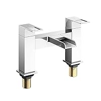Faucets,Modern Bathroom Faucet Taps Seated Waterfall Faucets Hot and Cold Mixing Faucet Taps Household Bathtub Faucet Triple Waterfall Faucet