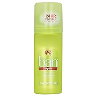 Ban Deodorant 3.5 Ounce Roll-On Anti-Perspirant Regular (103ml) (Pack of 6)