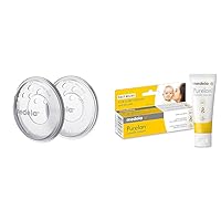 Medela SoftShells for Sore Nipples and Purelan 100% Natural Lanolin Nipple Cream Breastfeeding Essentials Bundle