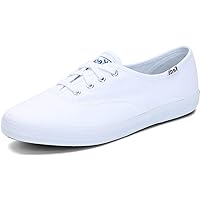 Keds womens Champion Canvas Sneaker, White, 5.5 X-Wide US