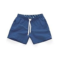 Mens Swimming Trunks Mesh Lining Quick Dry Swim Shorts Summer Bathing Suit Swimwear Beachwear with Pockets