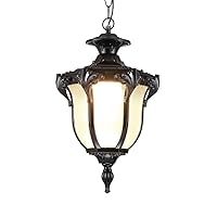 Outdoor Waterproof Ceiling Pendant Lights Loft Vintage Industrial Aluminum Glass Ball Rainproof Exterior Hanging Lamps Continental Vineyard Villa Courtyard Porch Chandeliers Lighting Flush Mount