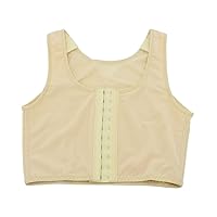 Chest Binder for Women Cosplay 3 Rows Flat Front Hook Tank Compression