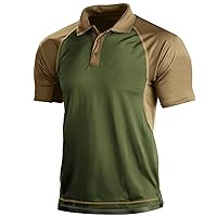 Men's Camo Athletic Polo Golf Shirt Hiking Lightweight Quick Dry Fit Short Sleeve T-Shirts Summer Pique Collared Polo Jersey