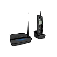 EnGenius FreeStyl 2, Extreme Long Range, Expandable up to (9) Handsets, 900 MHz, Analog Cordless Phone with 2-Way Radio for Broadcast/Intercom, Coverage up to 100,000 sq ft, Built-in RSSI Tools…