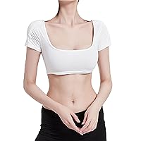 Women Seamless Daily Invisible Fake Shoulders Padded Vest with Removable Shoulders Padded