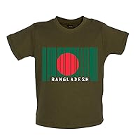 Bangladesh Barcode Style Flag - Organic Baby/Toddler T-Shirt