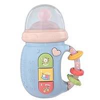 ERINGOGO Story Machine Rattle Teether Soothing Pacifier Electronic Grab Shaker Grab and Rattle Shaker Hand Bell Musical Molar Toy Plastic Telephone Newborn Feeding Bottle
