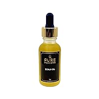 Organic Scalp Oil 1oz - Made with Organic Jojoba Oil + Essential Oils - Healthy Scalp + Hair Growth
