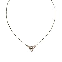 Sorrelli Sedum Pendant Necklace, Antique Silver-Tone Finish, Satin Blush, One Size (NDT13ASSBL)