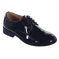 iGirlDress Boys Patent Matte Dress Oxford Special Occasion Christening First Communion Wedding Formal Shoes