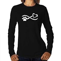 Dog Lover Infinity Symbol Women Long Sleeve T-Shirt