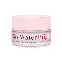 Rice Water Bright Vegan Cream- Instant Moisturization Quick-Absorbing Formula- Vegan, Brightening- Rice Water, Niacinamide, Hyaluronic Acid- Moisturizer Face Cream- Korean Skin Care