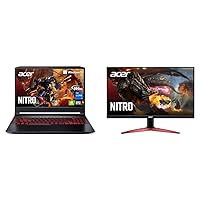 acer Nitro 5 AN515-57-79TD Gaming Laptop | Intel Core i7-11800H & Nitro KG241Y Sbiip 23.8” Full HD VA Gaming Monitor | AMD FreeSync Premium Technology | 165Hz Refresh Rate | 1ms