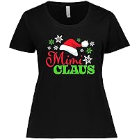 inktastic Mimi Claus with Christmas Santa Hat and Women's Plus Size T-Shirt