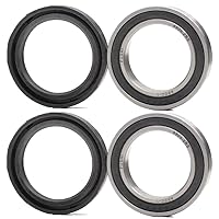 2Pairs Motorcycle Front Wheel Hub Bearing Oil Seal Kit 6906RS 30x47x9mm TC 35x47x7mm for Pivot Works PWRWK-T04-521 KTM EXC SX XCF MXC TE FC FE 250 450 530 Motorcycle Part