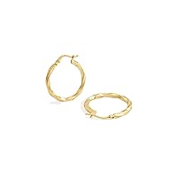 Jewelry Atelier Gold Filled Hoop Earrings Collection - 14K Solid Yellow Gold Filled Stylish Earrings for Women with Different Occasions & Styles