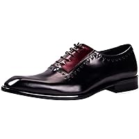 Men's Suede Oxfords Wingtips Pull Tap Lace Up Style Burnished Toe Shoe Anti Skid Dress