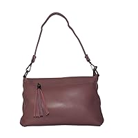 colourful collection Purple Handmade Genuine Leather Tote Bags for Women, Casual Shoulder Hobo Purses and Handbags, Top Zipper Snap Closure Tote/Bag., Purple