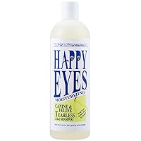 Chris Christensen Happy Eyes Ultra Concentrated Tearless Dog Shampoo and Conditioner, Makes up to 5 Bottles, Groom Like a Professional, Hypo-Allergenic, No Tears, All Coat Types, Made in USA, 16 oz