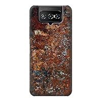 R2714 Rust Steel Texture Graphic Printed Case Cover for ASUS ZenFone 7 Pro