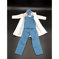 R4-7 1/6 Scale Doctor White Gown Suit Model for 12