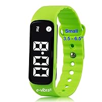 8 Alarm Vibrating Reminder Watch - Water Resistant Medication Vibration Reminder Watches for Kids Toilet Potty Training Aid, ADHD Vibrate Reminder (Green)