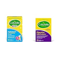 Culturelle Kids Complete Chewable Multivitamin + Probiotic 50 Count Daily Probiotic Capsules 30 Count