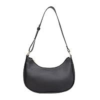 [Peiiwdc] Shoulder Bag, Pu Leather Tote Bag, Leisure Casual Bag, Large Capacity Shoulder Bag for Girls Women Solid Color Trendy Bag Hobo Handbag