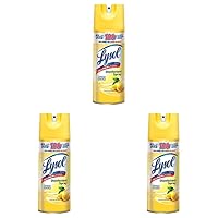 Lysol Disinfectant Spray, Sanitizing and Antibacterial Spray, For Disinfecting and Deodorizing, Lemon Breeze, 12.5oz (Pack of 3)