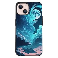 Moon Design iPhone 13 Case - Graphic Phone Case for iPhone 13 - Unique Design iPhone 13 Case