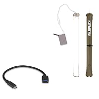 BoxWave Cable Compatible with Klymit Everglow Light Tube - USB Expansion Adapter, Add USB Connected Hardware to Your Phone