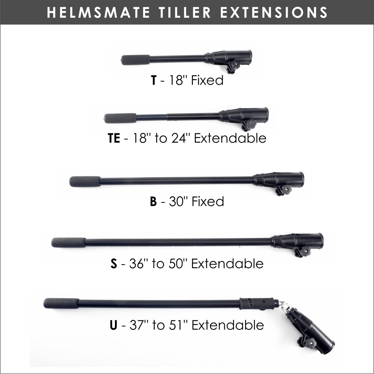Ironwood Pacific HelmsMate Tiller Extension Handles