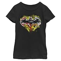 DC Comics Kids' Batman Watercolor Logo T-Shirt
