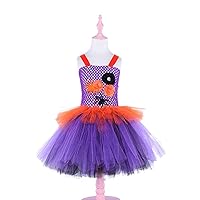 Halloween children's ballet tutu costumes,girls' cartoon spider witch wizard tutu skirts.