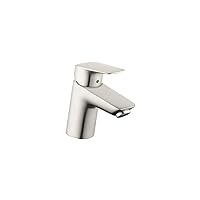 hansgrohe Logis Modern Low Flow Water Saving 1-Handle 1 5-inch Tall Bathroom Sink Faucet in Brushed Nickel, 71070821