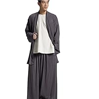Buddhist Monk Meditated Clothing Sets Plus Size Men Yoga Taichi Suits