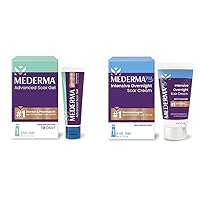 Mederma Advanced Scar Gel, 50 Grams & PM Intensive Overnight Scar Cream - 1.0 oz (28g) Advanced Scar Treatment That Works with Skin's Nighttime Regenerative Activity