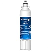 Waterdrop Plus ADQ73613401 NSF 401&53&42 Certified Refrigerator Water Filter, 𝐑𝐞𝐝𝐮𝐜𝐞 𝐏𝐅𝐀𝐒, Replacement for LG® LT800P®, ADQ73613402, ADQ73613408, ADQ75795104, Kenmore 9490, LSXS26326S