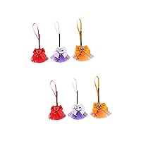 BESTOYARD 6 Pcs Bell Broom Ornaments Haunted Houses Decor Broomstick Costume Accessories Wizard Costume Accessories Interior Decor Haunted Houses Layout Props Clothing Metal Car Hanging