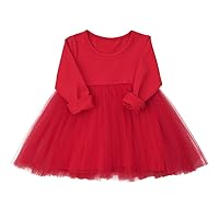 Baby Girls Black Dress Tutu Long Sleeves Ruffle Tulle 6-48m