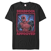Marvel Big & Tall Classic Deadpool Approved Men's Tops Short Sleeve Tee Shirt