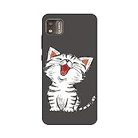 for Vortex V22 V22S Case Soft Silicone Black Cell Mobile Phone Anti Scratches Protector Cover (Cute Cat)