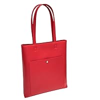 Handbags for Women Bag Large Capacity Shoulder Bag Tote Bag Shopper Bags PU Leather Messenger Bag Solid Color (Red)